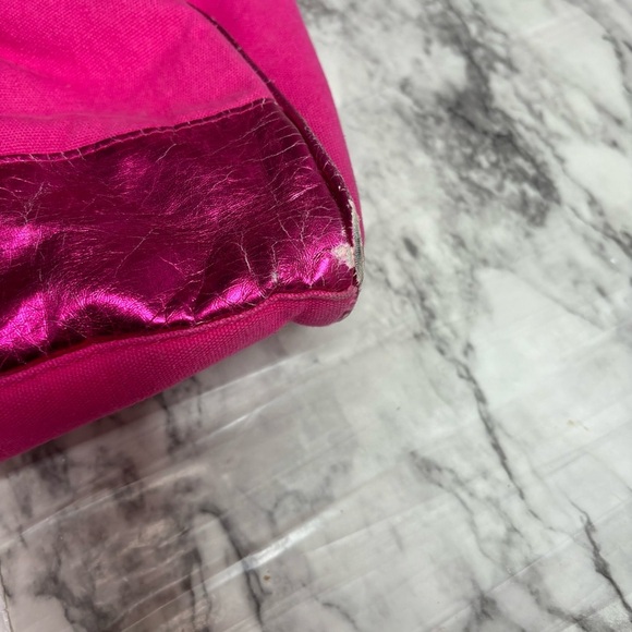 Victoria Secret y2K 2000s travel bag large duffle hot Pink zip up - Picture 4 of 8